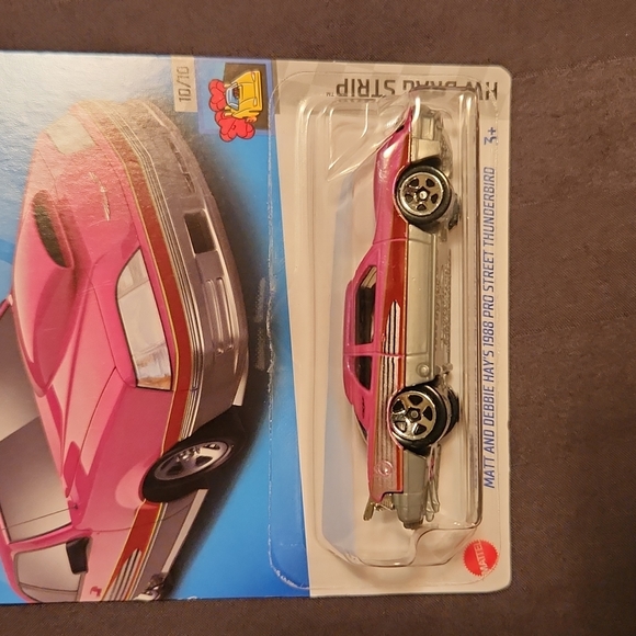 Hot Wheels diecast car: Matt and Debbie Hay's 1988 Pro Street Thunderbird. - Picture 2 of 5